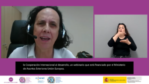 Imagen Ana Peláez en el Webinario 