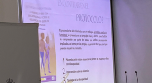 Imagen de la presentación realizada para la formación