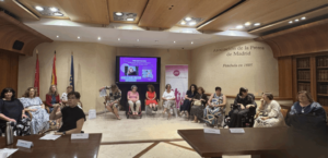 Las 15 activistas que participaron en el evento